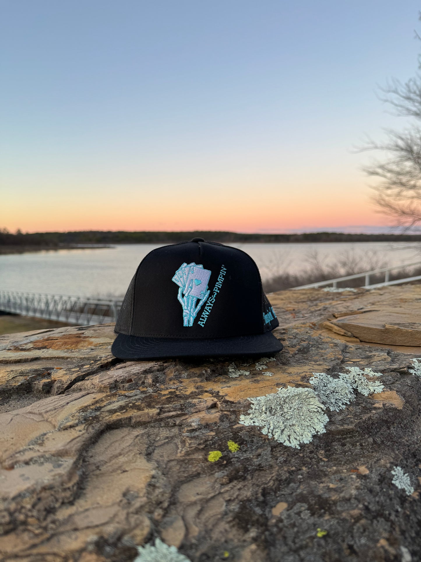 Turquoise Pimpin' (Black SnapBack)