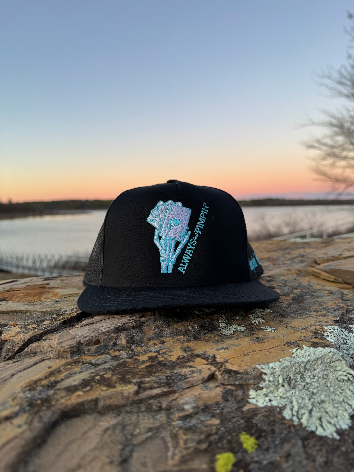 Turquoise Pimpin' (Black SnapBack)