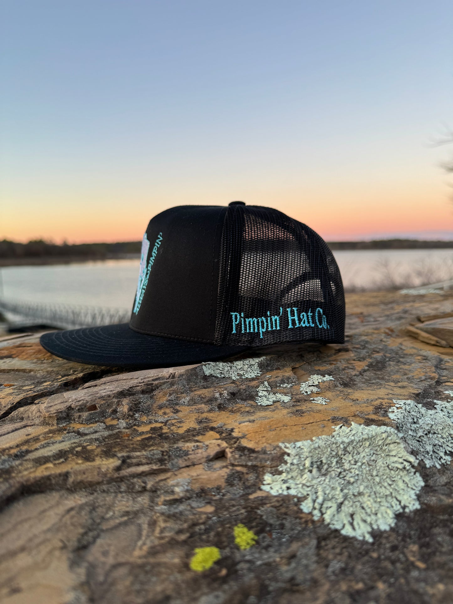 Turquoise Pimpin' (Black SnapBack)