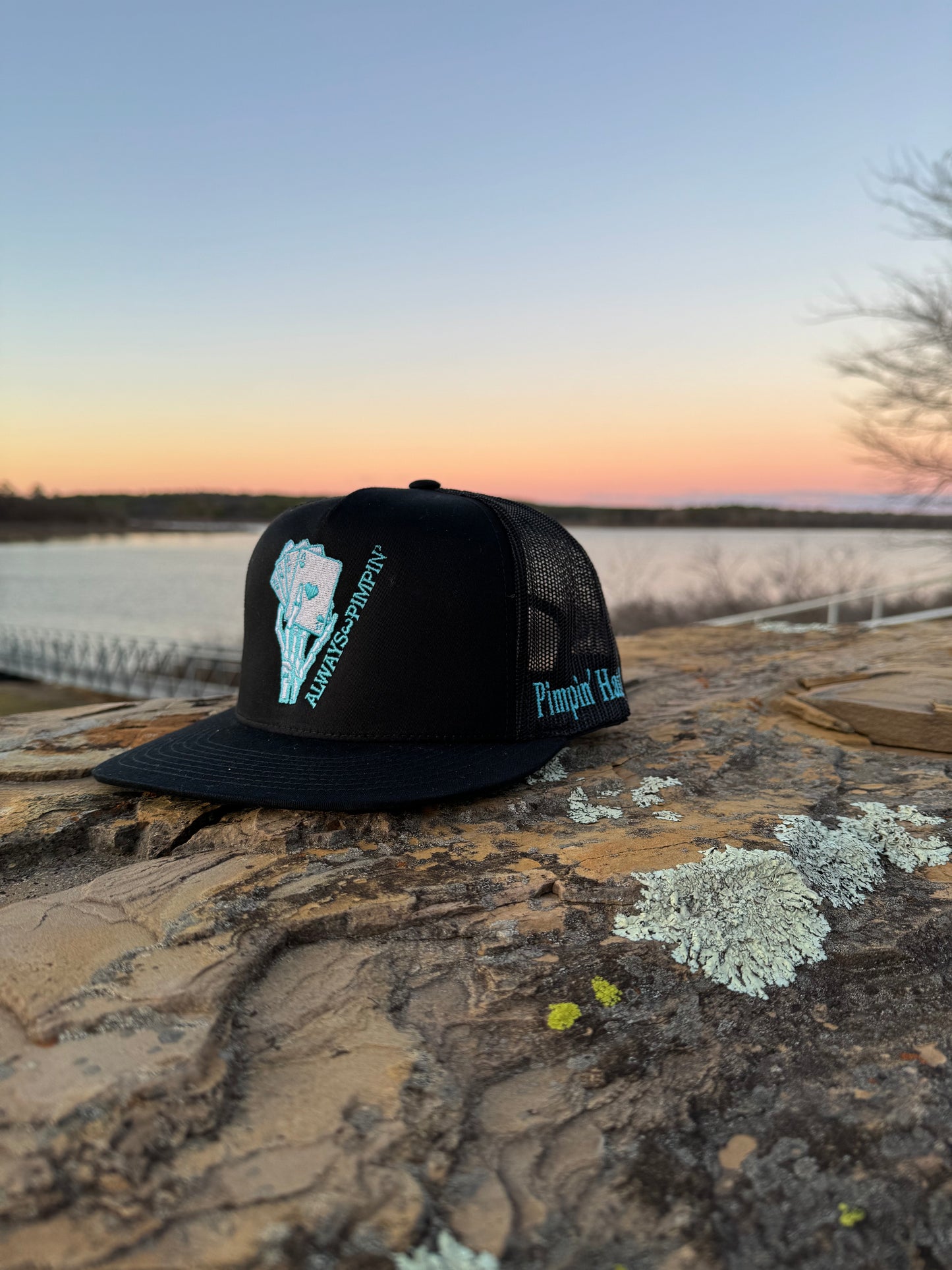 Turquoise Pimpin' (Black SnapBack)