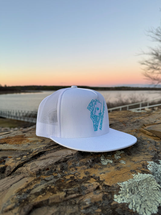 Turquoise Pimpin' (White SnapBack)