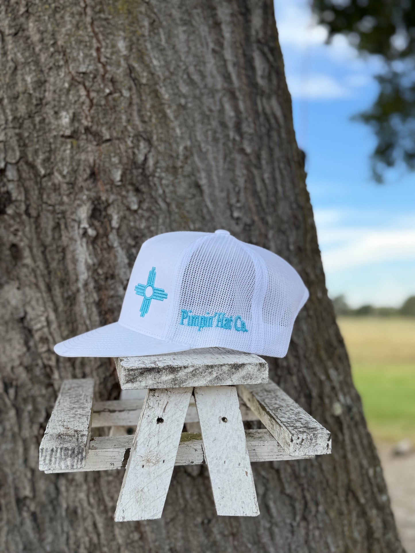 Zia Classic (Turquoise) (White Snapback)